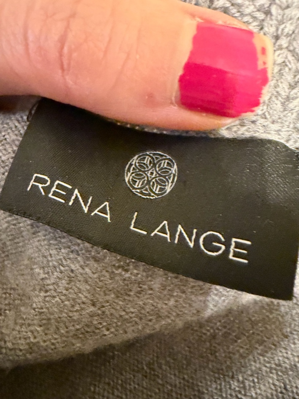 Rena Lange Gray Embellished Wool Sweater Size S - Picture 3 of 5
